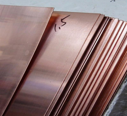 3mm 5mm Pure Copper Sheet Cathodes 99.99% T2 4x8 Sheet Copper For Electric