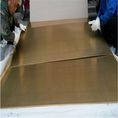 1.5 Mm Copper Sheet C26800 C27200 Shiny Metal Brass Sheet For Hardware