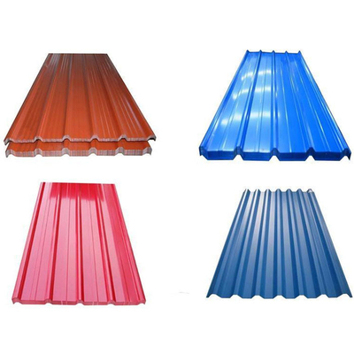 Color Coated Galvanized Roofing Steel Sheet RAL 0.12mm - 1.2mm Thickness